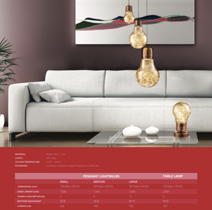 Feature Pendant Lightbulb - Small